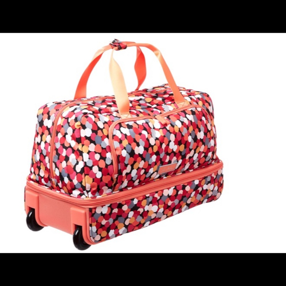 Vera Bradley Lighten Up Foldable Rolling Duffel